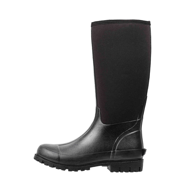Black Neoprene Rubber Rainboots