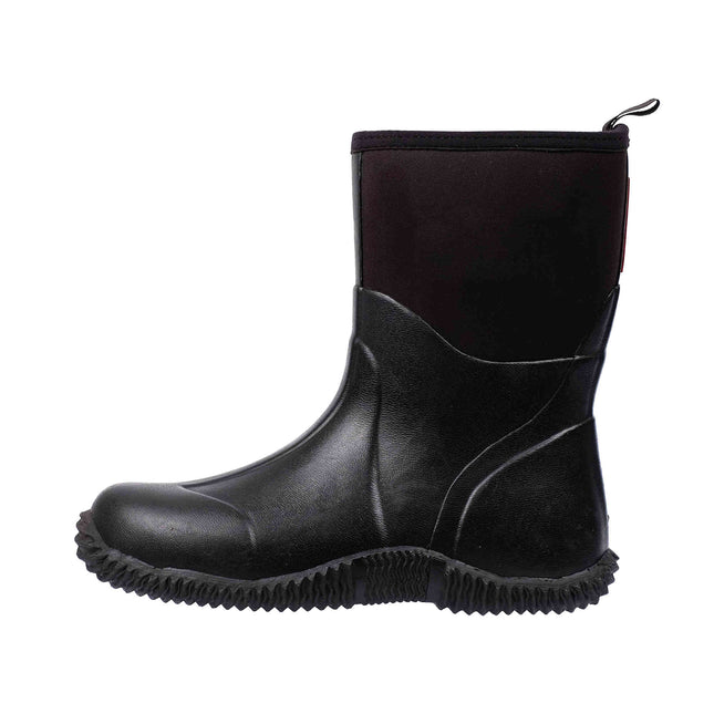 Adult Black Neoprene Rubber Rainboots