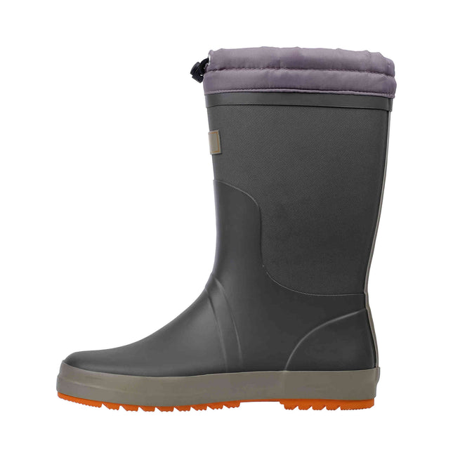Adult Gray Rubber Rainboots
