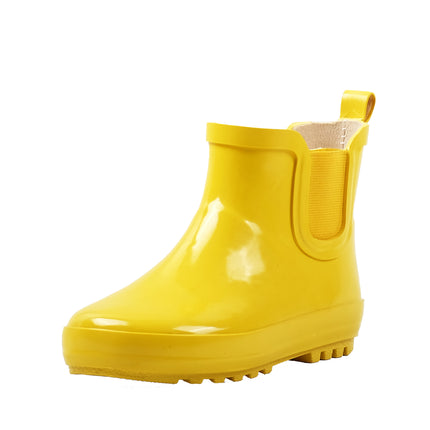 Kids Yellow Rubber Rainboots