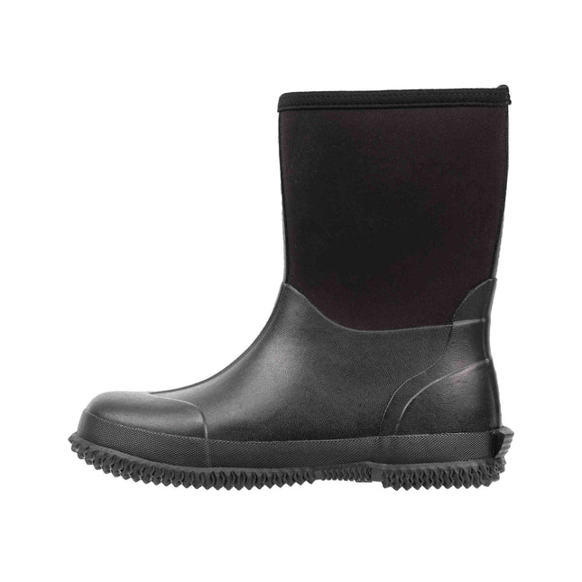 Adult Black Neoprene Rainboots