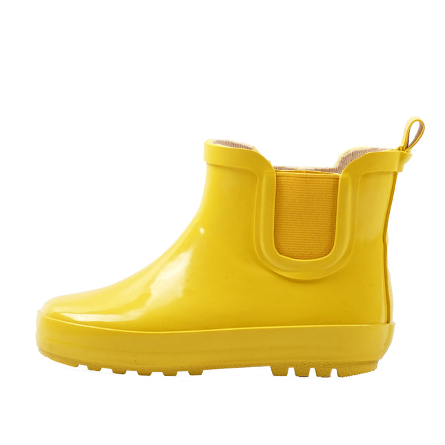 Kids Yellow Rubber Rainboots